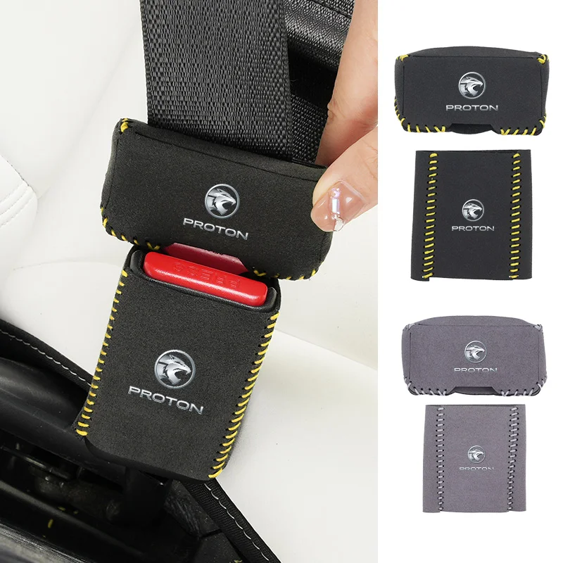 Car Seat Belt Buckle Clip Dustproof Cover Anti Scratch Protector Accessories For Proton X50 V6 X70 L3 L5 Exora Iriz R3 Wira Saga