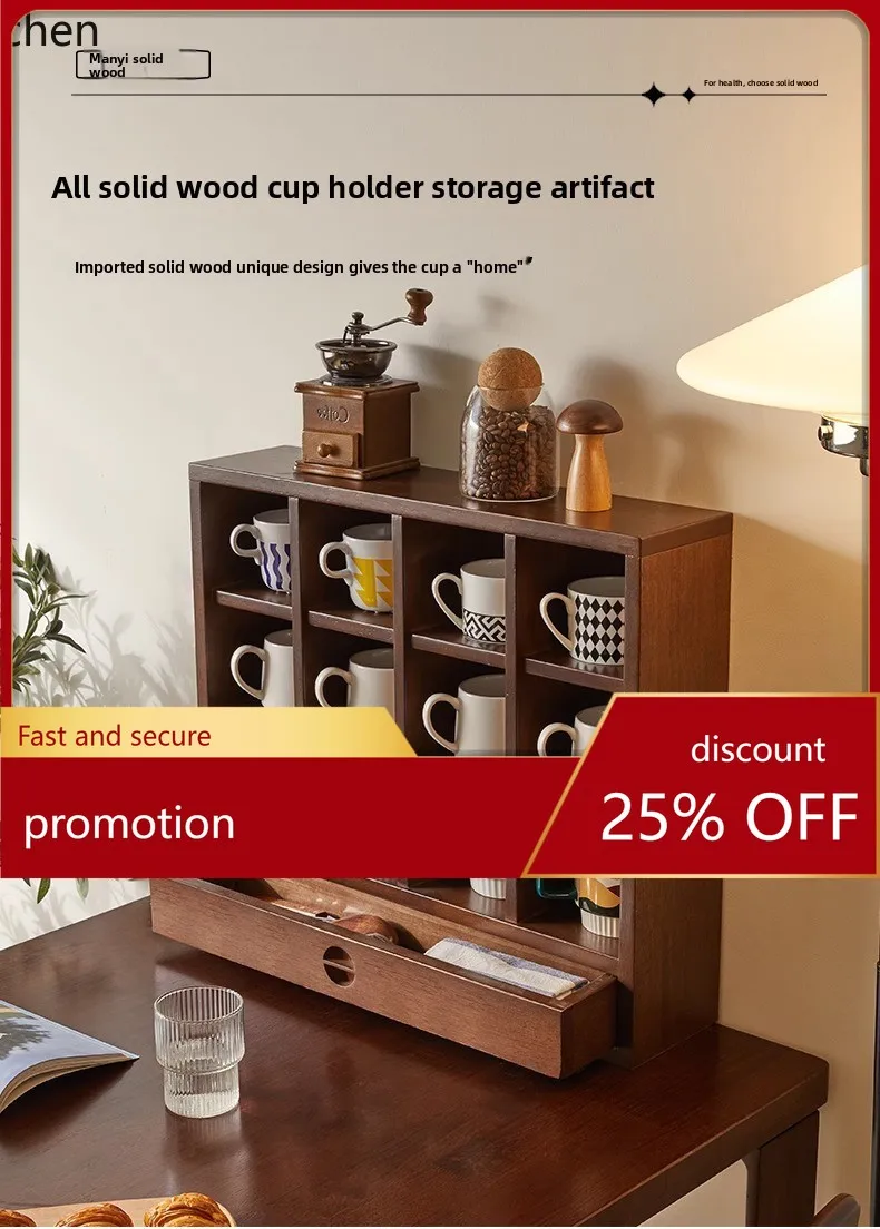 CZ   Storage Cabinet Teacup Water Cup Shelf Storage Shelf Hand  Living Room
