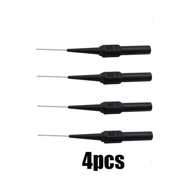 10 Stuks 30V Diagnostic Tools Multimeter Test Lead Extension Terug Piercing Naald Tip Sondes Auto Automotive Test Probe Kit 0.7MM