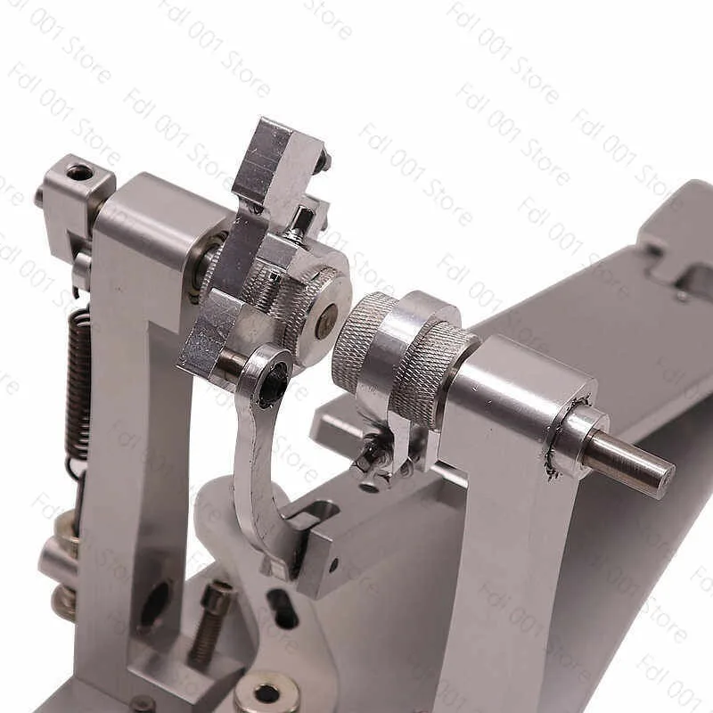 NEW Aluminium Alloy Silver Double Bass Drum Pedal Good Handicraft