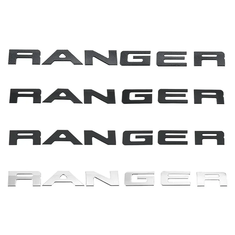 3D Emblem Sticker For Ford Ranger T9 2024 2025 3D Raised Tailgate Insert Letters Emblem Decoration Badge Decal Car Accessories