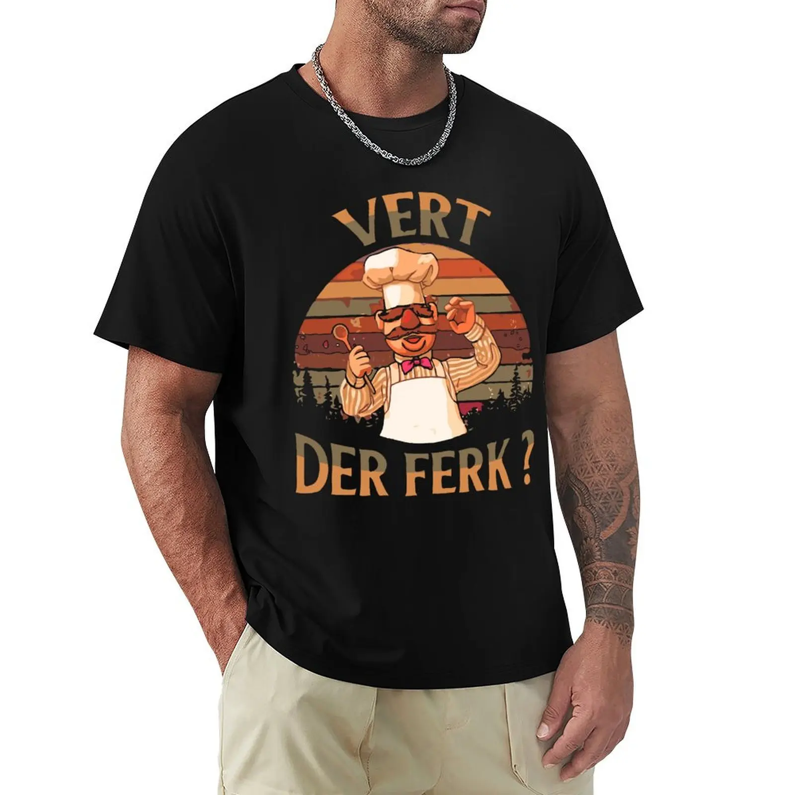 

vert der ferk T-Shirt sweat korean fashion t shirts for men graphic