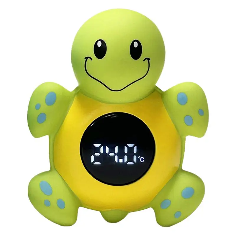 

LED Bath Thermograph Electric Cartoon Turtle Thermograph For Toddler Shower Quickly Measure Temperature Warning Thermograph For