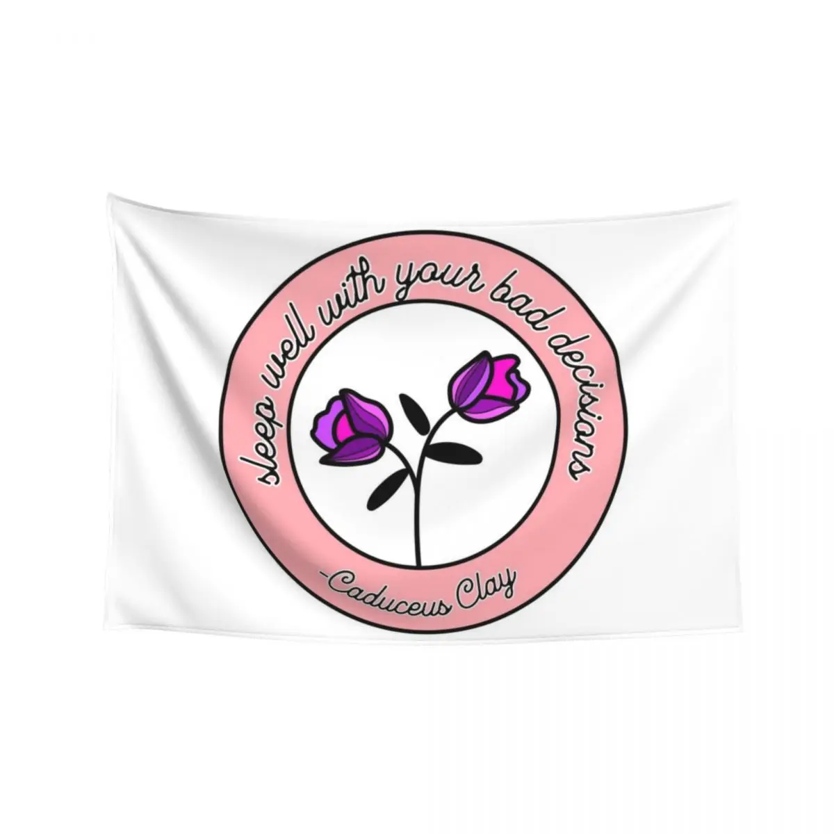 

Sleep well with your bad decisions -Caduceus Clay Tapestry Japanese Room Decor Wall Decor Tapestry