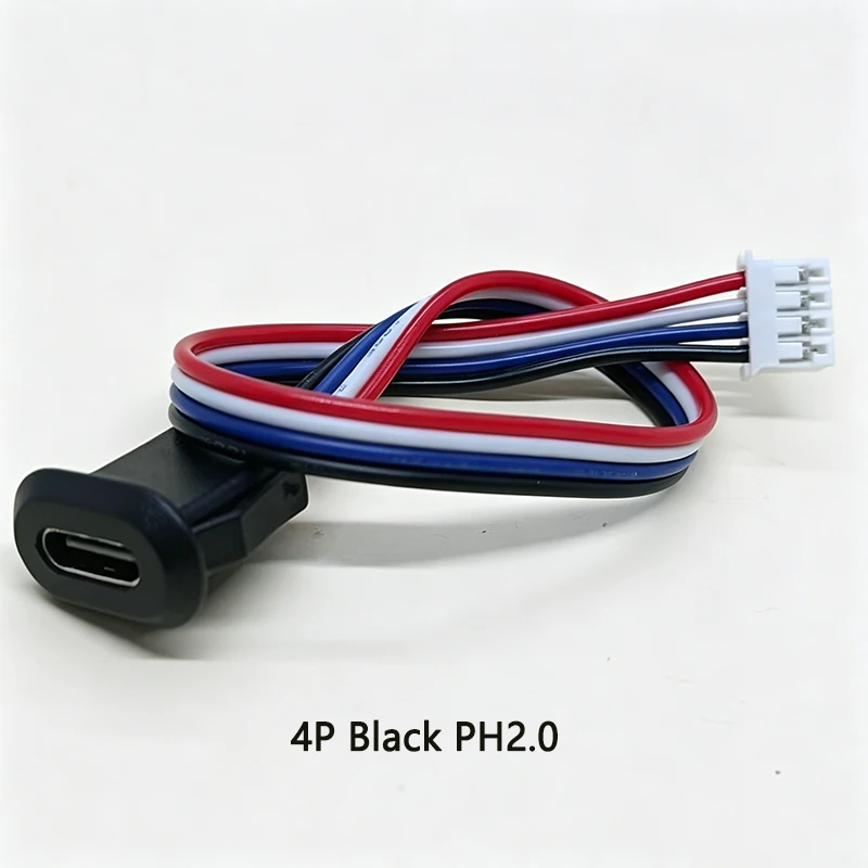  Ovaler USB-C-Ladeanschluss mit 2/4/6 Pins und Kabelbaum für DIY-Elektronik, Powerbanks und kleine Gerätemodifikationen – Detail 12