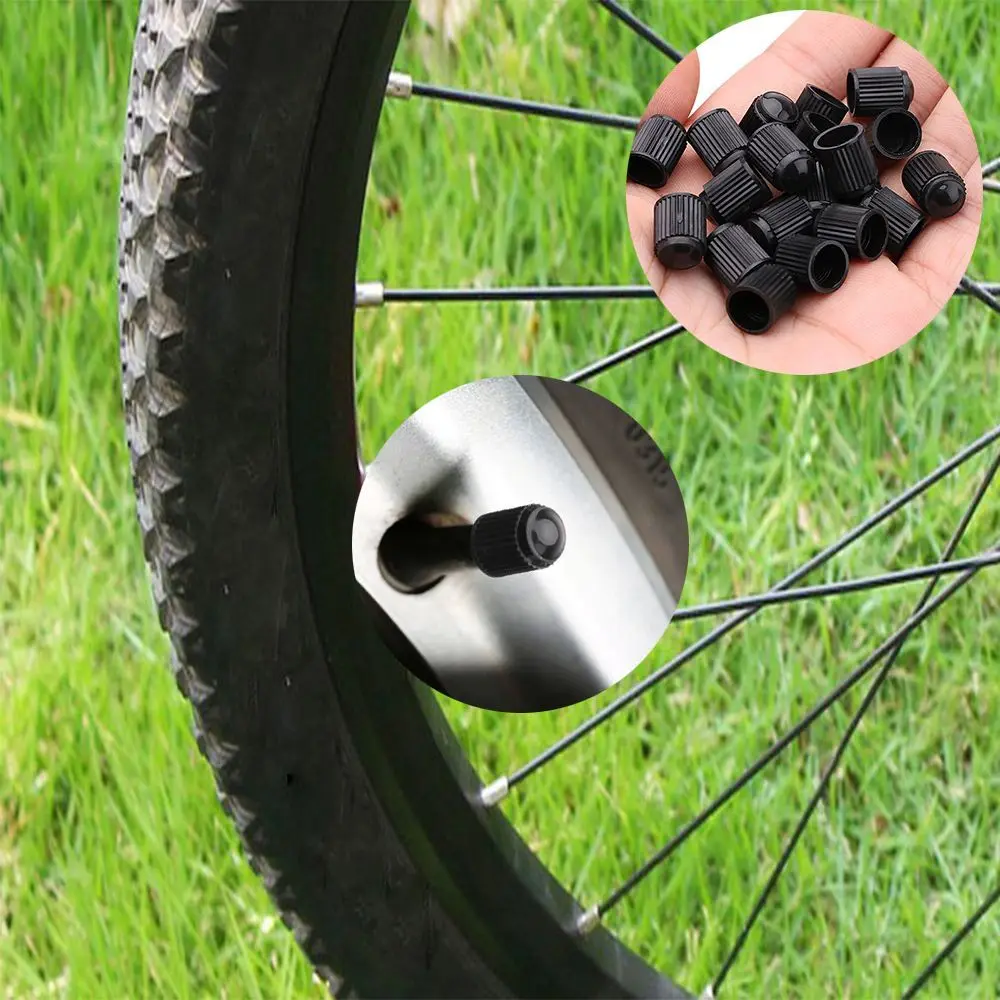 Plastic 20Pcs Auto Bicycle Motorcycle Wheel Accessories Airtight Caps Tire Valve Caps Dust Covers