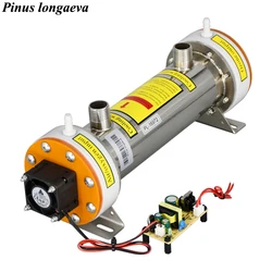 Tubo generador refrigerado por agua, producto patentado CE FCC ROHS, 20 G/H, gama alta, fabricante de alta concentración de ozono