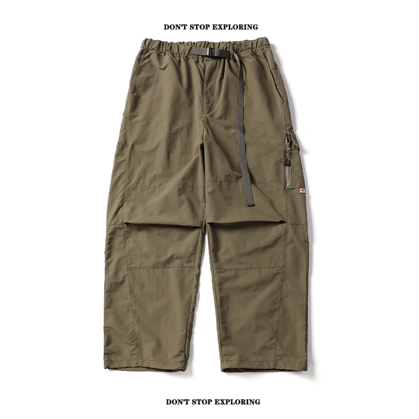 

Qui Dry Outdoor Work Trousers Men's Loose Wide Leg Casual Long Pants Japanese Sle Trendy Brand 2025 Summer Polyester Fiber