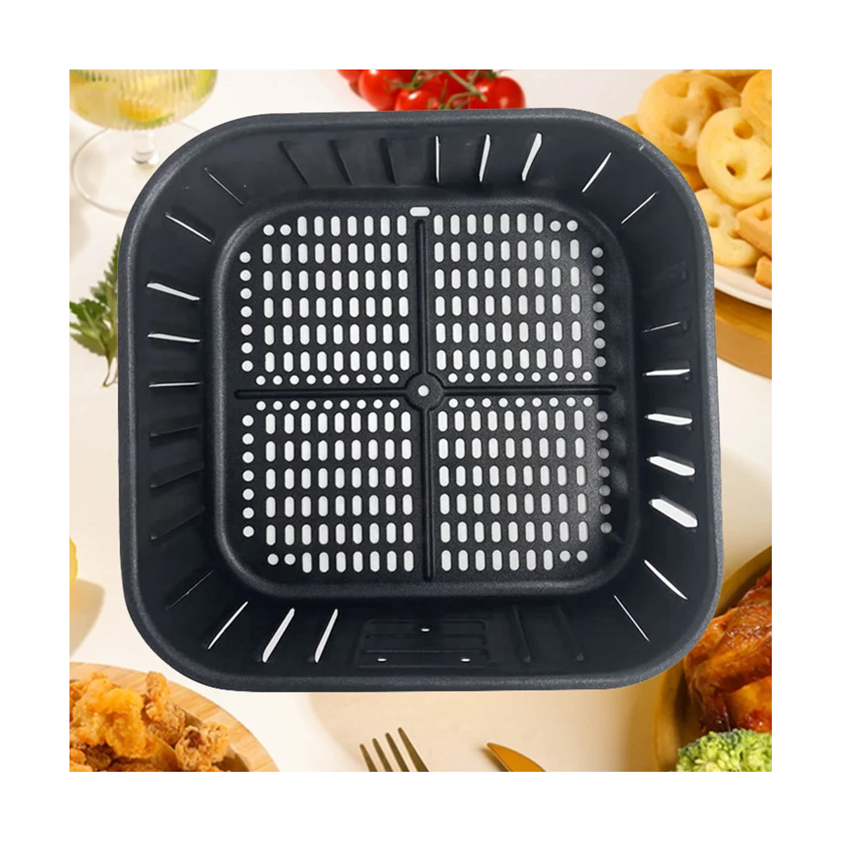 AirFryer Basket Tool AirFryer Basket Baking Tray Replacement Basket Kitchen Baking Basket Mold Drainer Basket