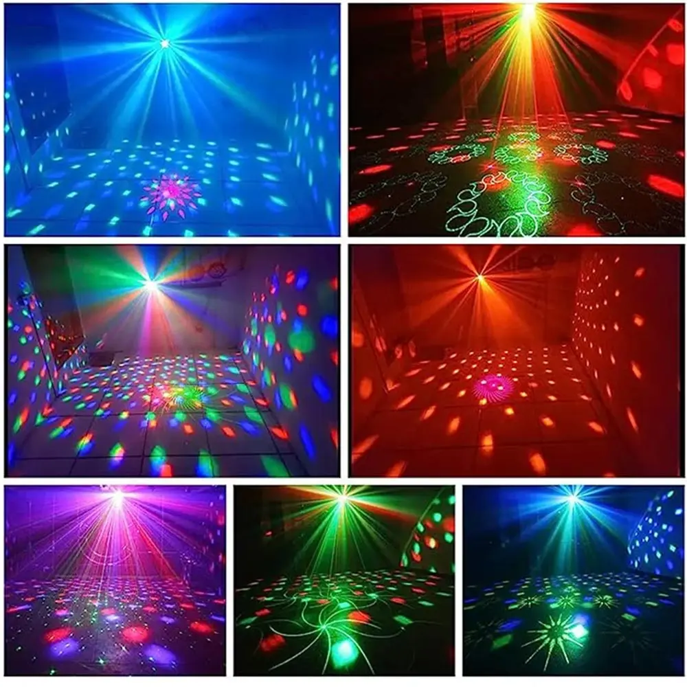 Imagem -04 - Disco Stage Lights Som Ativado Strobe Luzes do Partido Disco Ball Natal Casamento Decoração de Casa em dj