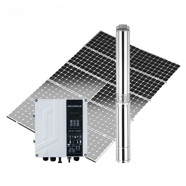 YYHCMultistage solar water pump AC/DC submersible solar pump set