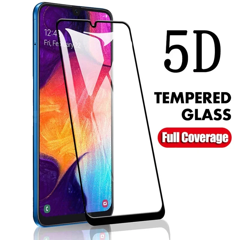 Toughed Phone Front Film Protective Glass for Samsung A50 A20 A10 HD 5D Screen Tempered Glass for Samsung Galaxy A70 A30 A40 A50