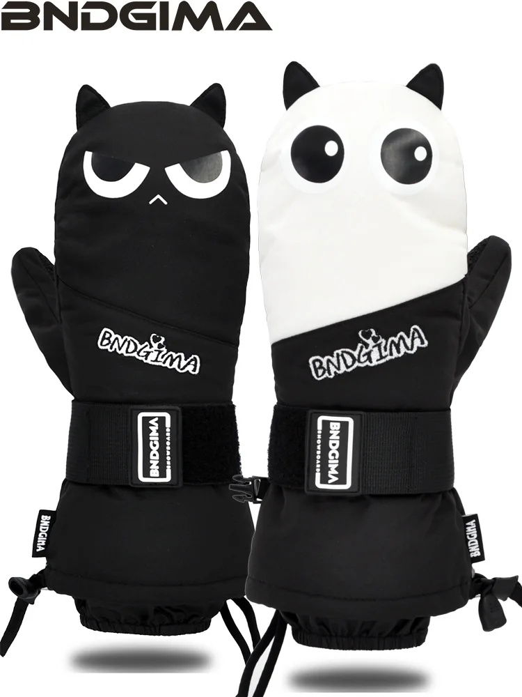 

Детские лыжные перчатки, толстые, теплые, водонепроницаемые, ветрозащитные, для мальчиков и девочек, супертеплые, для катания на лыжах, сноуборде, зимы