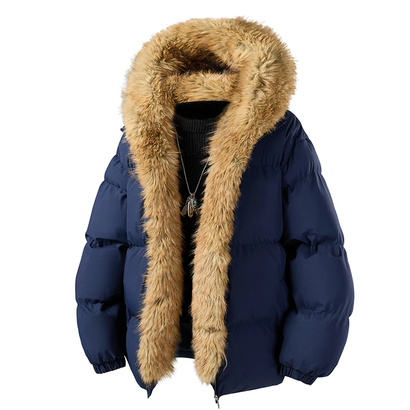 

Fashion New Arrivals Men Parkas Hooded Comfortable Warm Outerwear Quality Solid Color Windproof Male Clothes Casual All-match