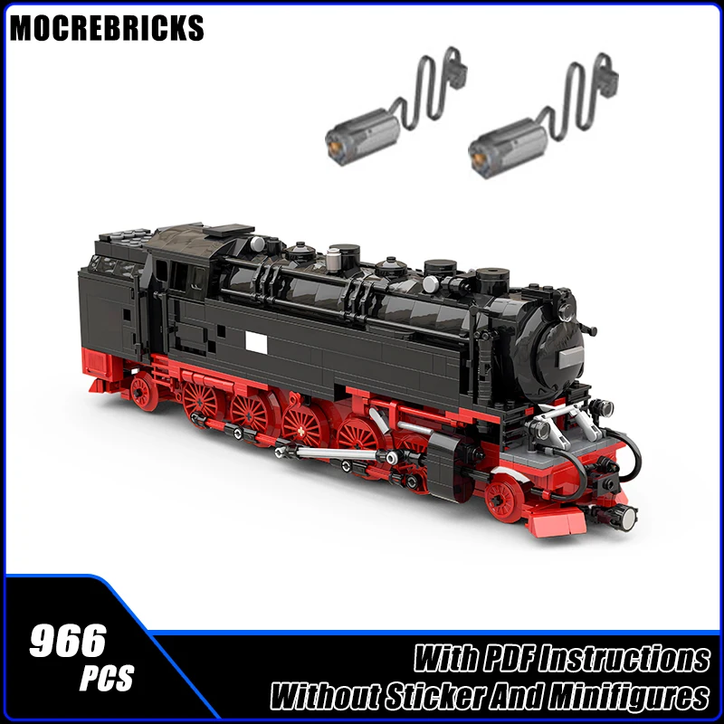 Technology Railway Train HSB Steam Locomotive With Motor MOC Building Blocks Assembly Model Sets Kid's Bricks Toys Xmas Gifts