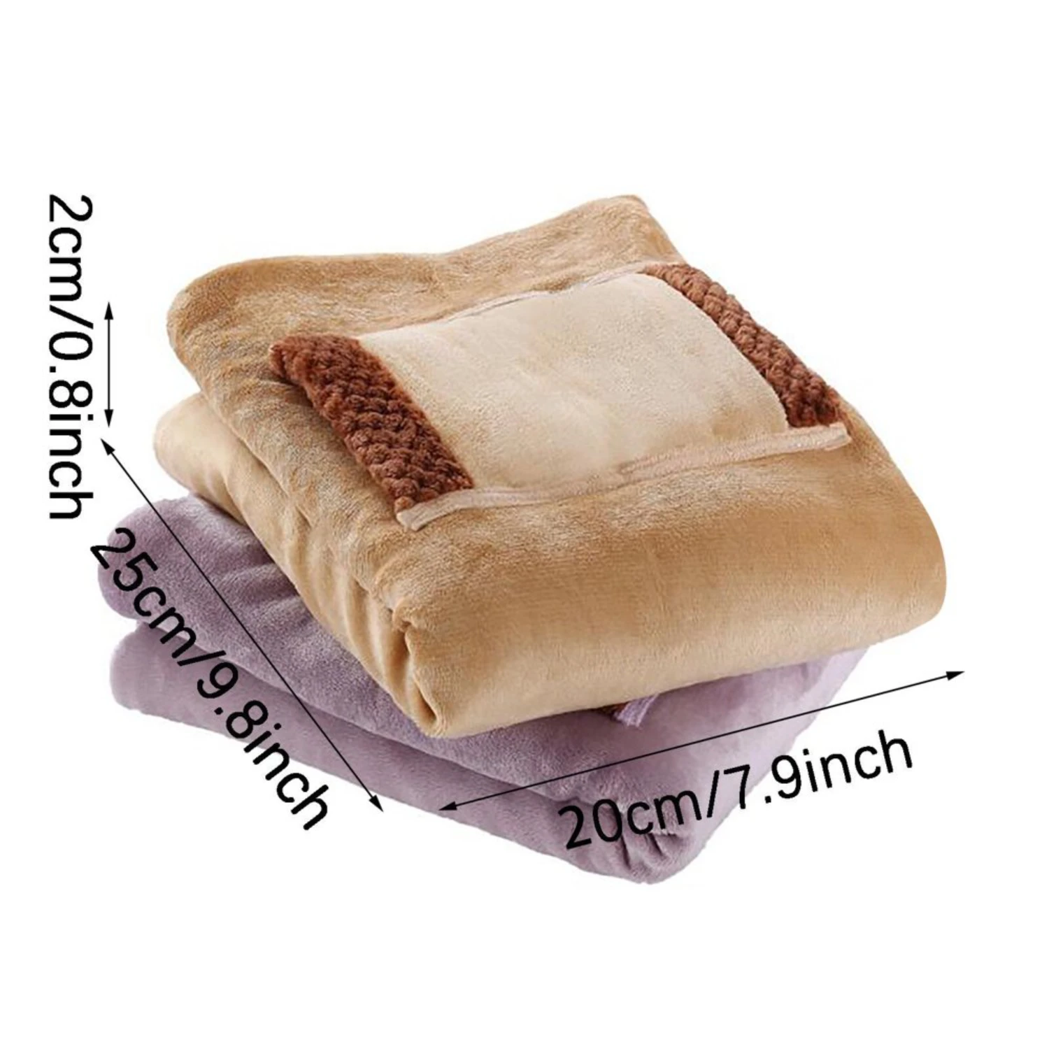 24x32 Portable Heated Blanket, Fleece Weighted Electric Throw, Home Office Car Heating Blanket, Fast Heating & Washable, Soft Co