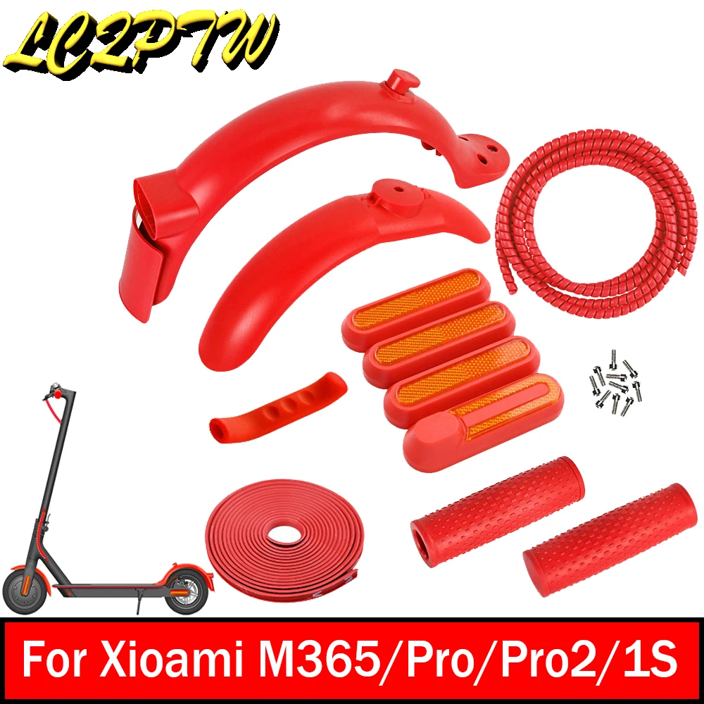 Fender Kits For Xiaomi M365 1s Pro Pro 2 Mi3 Electric Scooter Rear Mudguard Accessories Silicone Gel Brake Handle Lever