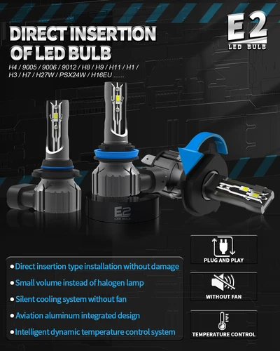 Imagen 2 del producto AENVTOL-bombilla LED antiniebla para coche, luz blanca de conducción diurna, 12V, 30000LM, 880 K, 2 piezas, H27, 881, H27W/2, H27W, H8, H11, H7