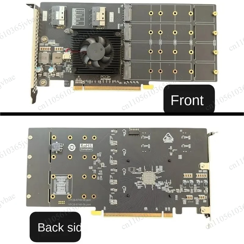 PLX8749 High-speed PCIe Expansion Card U.2 Hard Drive Expansion Adapter