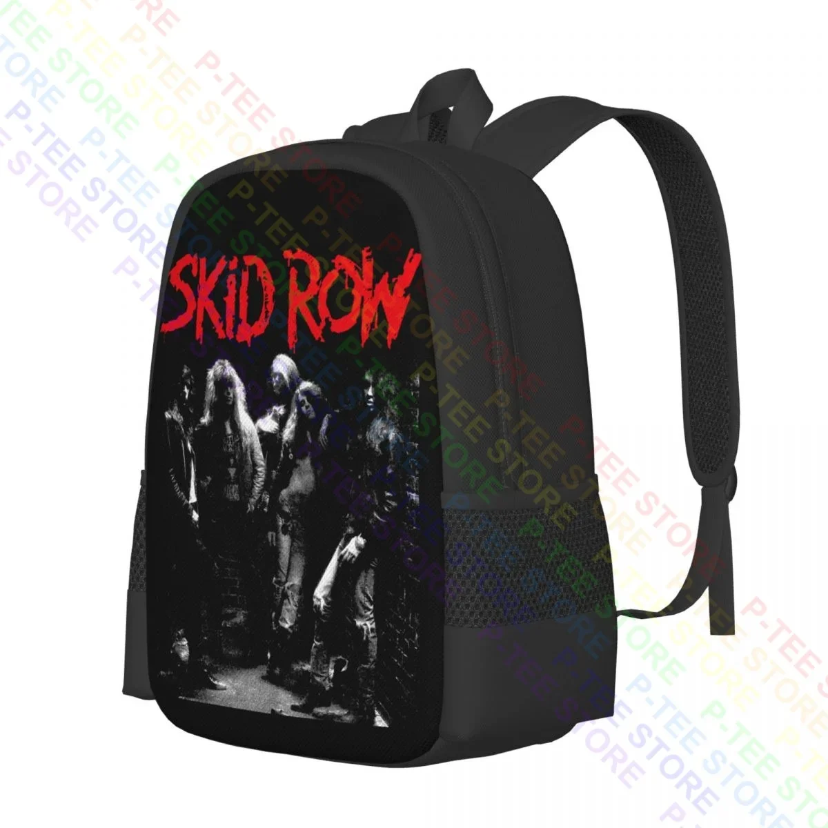 Skid Row Shirt Band Glam Hard Rock SkidrowBackpack Large Capacity Portable Gym Tote Bag