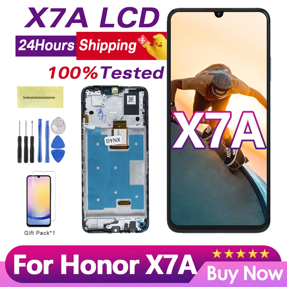 6.75 inch For Huawei Honor X7A LCD RKY-LX1 RKY-LX2 Display Touch Screen Digitizer Assembly Replacement Parts Display