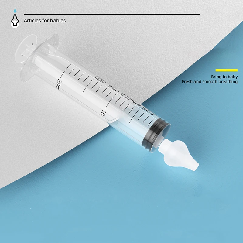 2Pcs/Box Professional Syringe Baby Nasal Irrigator 20ml Disposable Nasal Washer