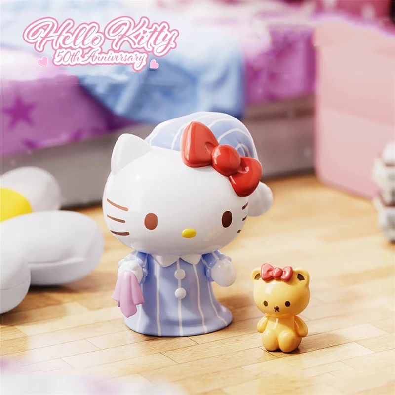 Sanrio Hello Kitty model dagelijks leven serie collectie ornamenten animatie perifere poppen kinderspeelgoed figuren verjaardagscadeautjes