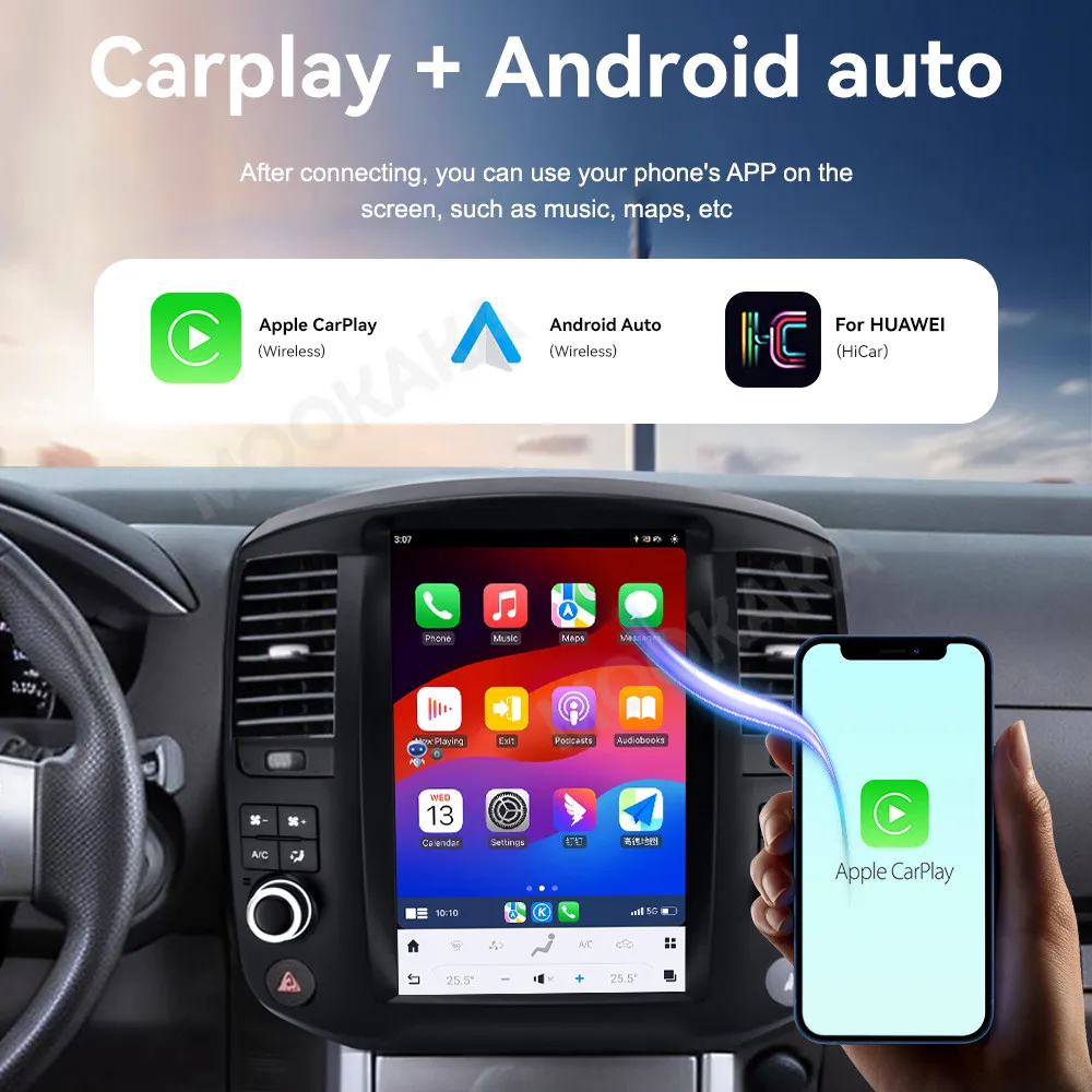 Car Accessories Radio For Nissan Pathfinder 2008-2012 Android Auto GPS Navigation Multimedia Stereo Receiver Head Unit Offline