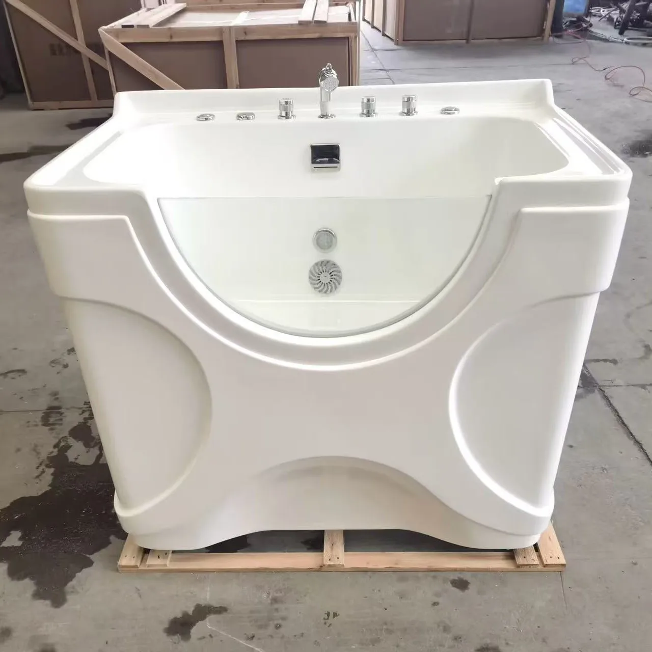 Exit Pet Bath Cat Dog Bathing Machine Bathing Pool Small Dog Bath