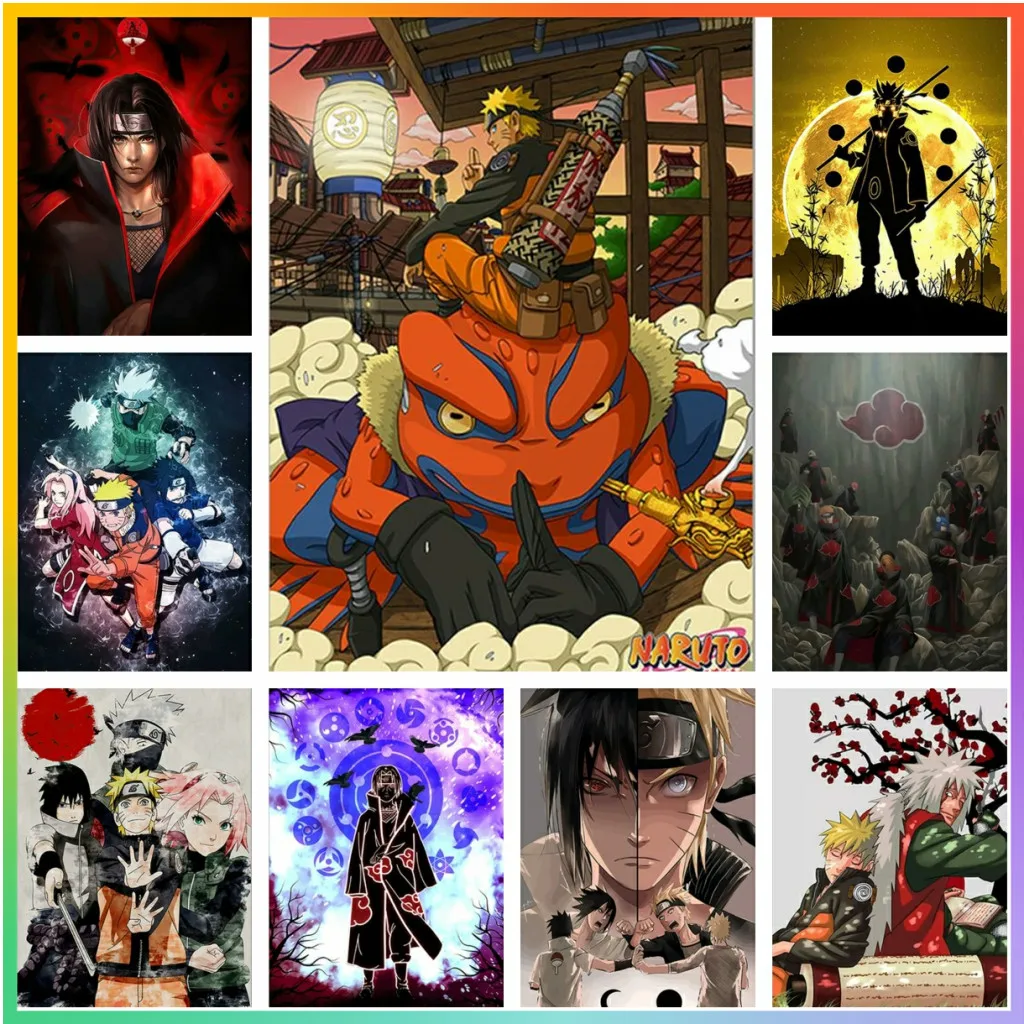 Japanese Anime Naruto Cross Stitch Diamond Painting Mosaic Embroidery House Decor 5D DIY Art Drawing Puzzle Pixel Hobby Cross S