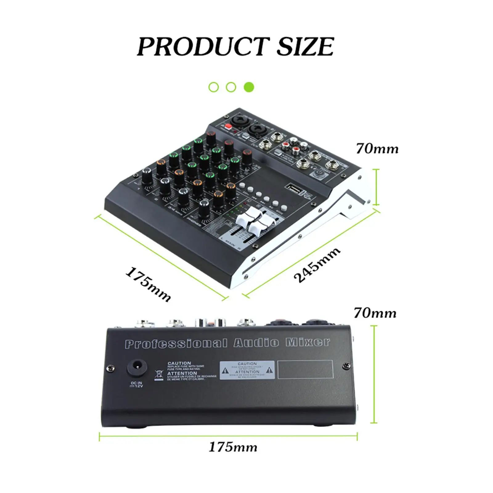 Mikser audio studyjny z natychmiastowym słuchaczem, procesor cyfrowy 48V, cyfrowa konsola miksera linii do nagrywania na PC, nagrywanie wejściowe, DJ, scenę.