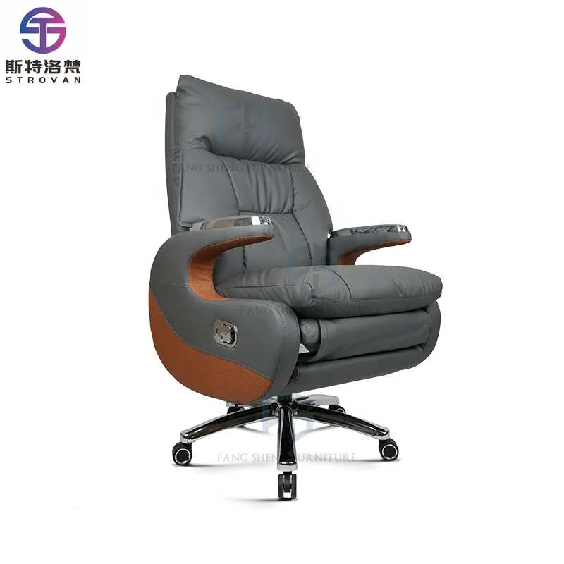 

Chair Office Furniture Wholesale Luxury Modern Leather Ergonomic Boss Chair Office Chair for Fat People