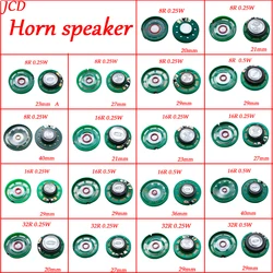 Haut-parleur 8 Ohm, 0.25W, 0.5W, 16 Ohm, 32 Ohm, 8R, 16R, 32R, 20mm, 21mm, 23mm, 27mm, 29mm, 36mm, 40mm de diamètre, 2 pièces