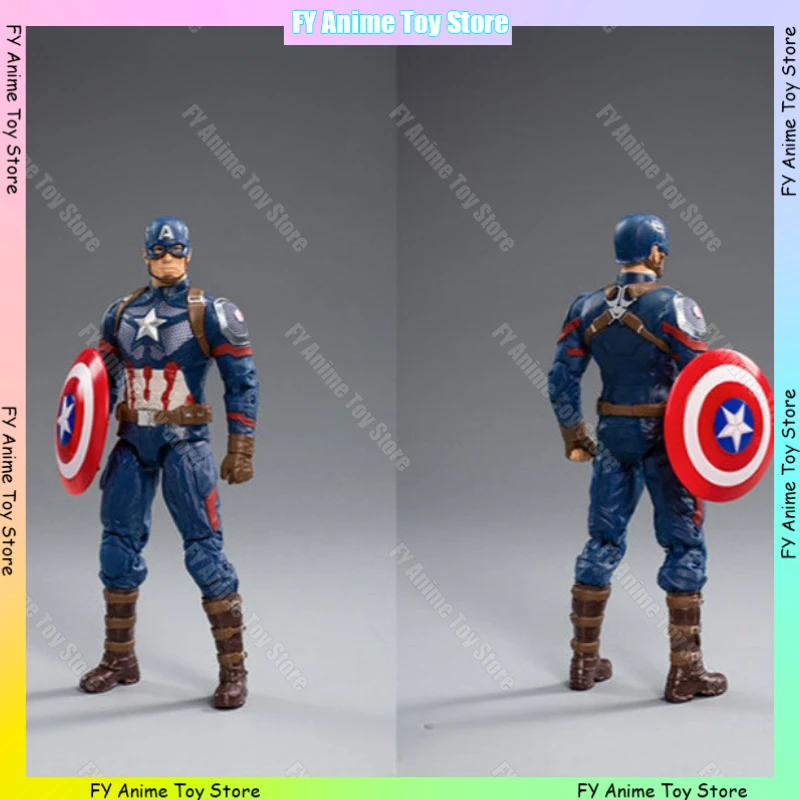 Avengers Endgame Captain America Steve Articular Mobility Figurine Genuine Film Derivative Model Desktop Ornaments Collectors