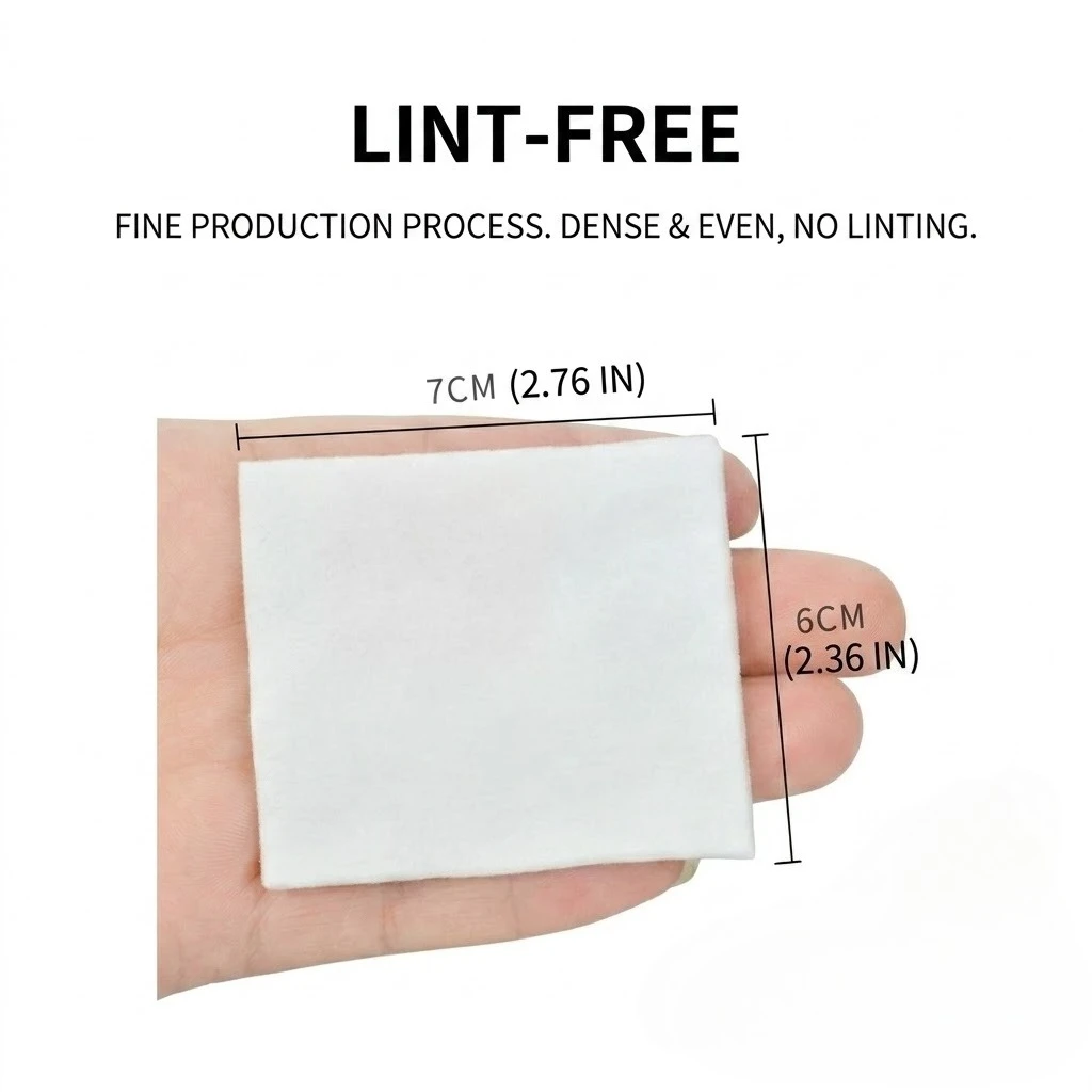 1200pcs Professional Lint-Free Cleansing Wipes | Ultra-Thin Pads for Lash, Nail & Makeup Premium Lint-Free Cotton Pads