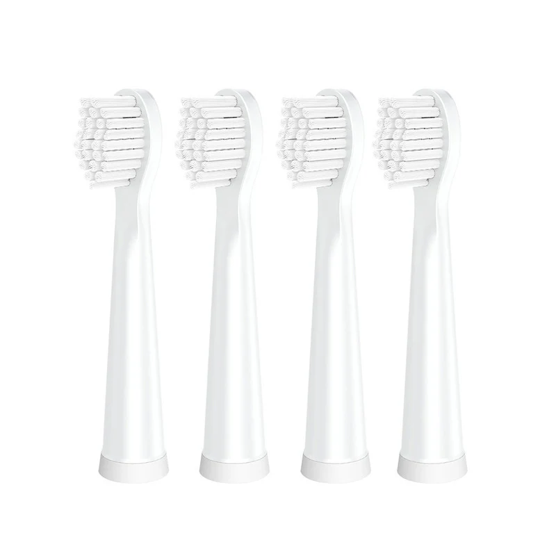 4PCS Replacement Brush Heads for 5 Speed Electric Toothbrush Soft Bristles USB Charge Sonic Vibration Teeth Cleaner Remover