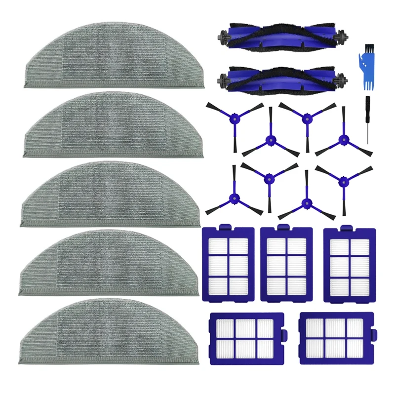 Para eufy robovac x8 híbrido aspirador de pó acessórios escova lateral principal filtro hepa mop pano peças reposição