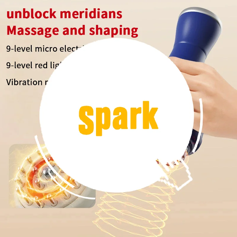 

Electric Meridian Brush Anti Cellulite Gua Sha Body Massager Vibrate Microcurrent Hot Compress Scraping Lymphatic Drainage Care