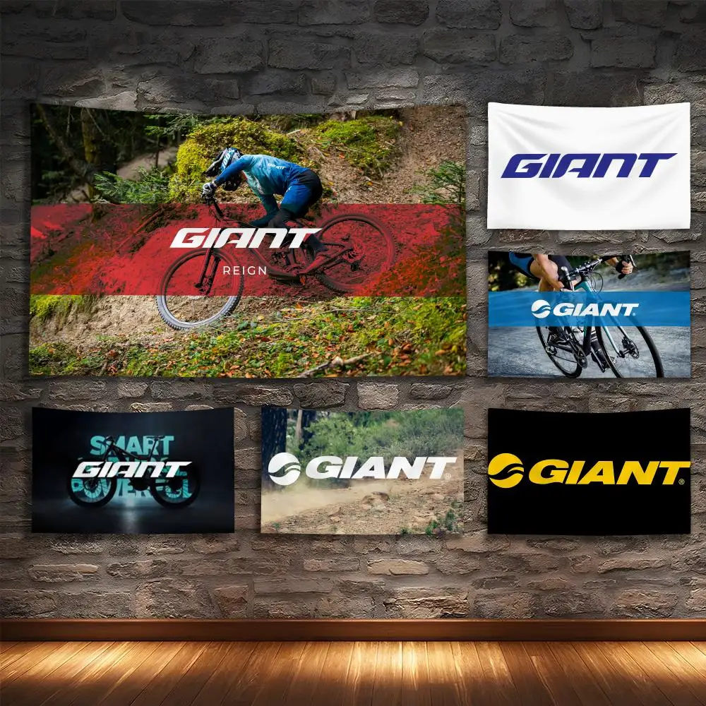 G-Giant Bicycle LOGO Tapestry Soundproof Thick Tapestry, Living Room Sofa Wall Decor For Hotels & Homestays & Dormitory