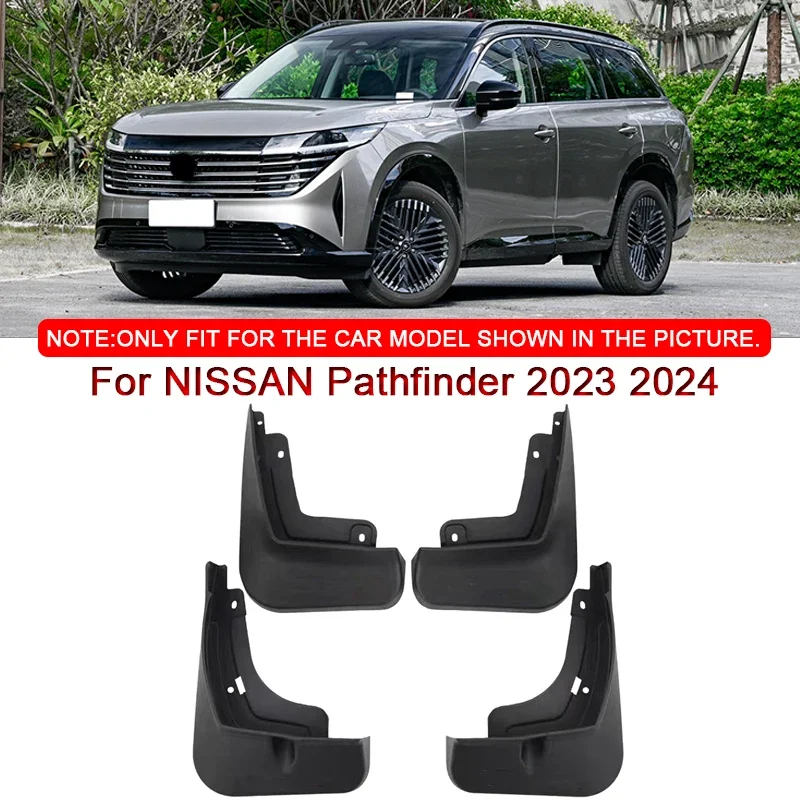 

For NISSAN Pathfinder 2023 2024 Car Styling ABS Car Mud Flaps Splash Guard Mudguards MudFlaps Front Rear Fender Auto Accessories