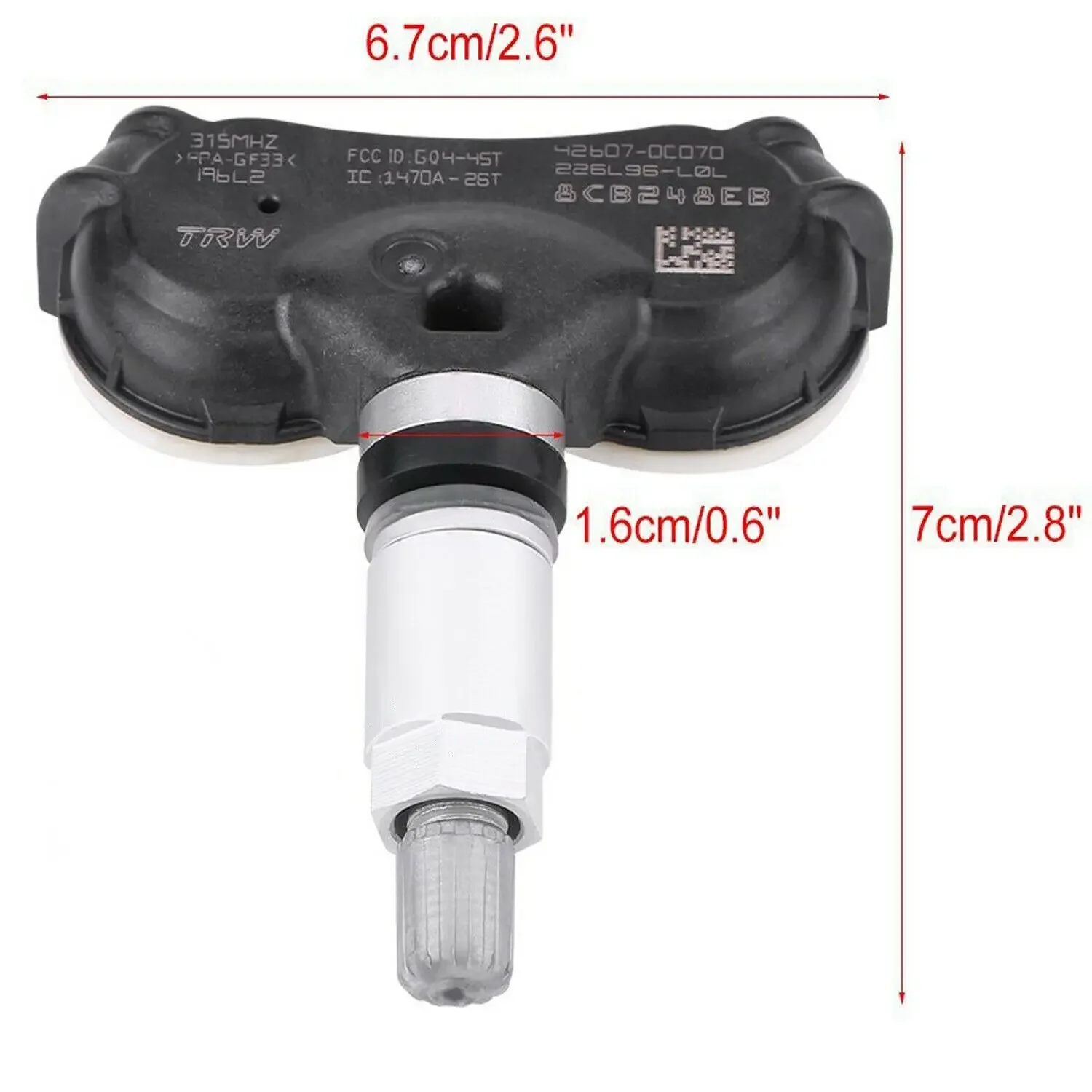 Capteur de pression TPMS 315 Z successif pour Toyota Sequoia Tundra Sicannelle 42607-0C070 426070C070 426070C070 426070C070 4 pièces