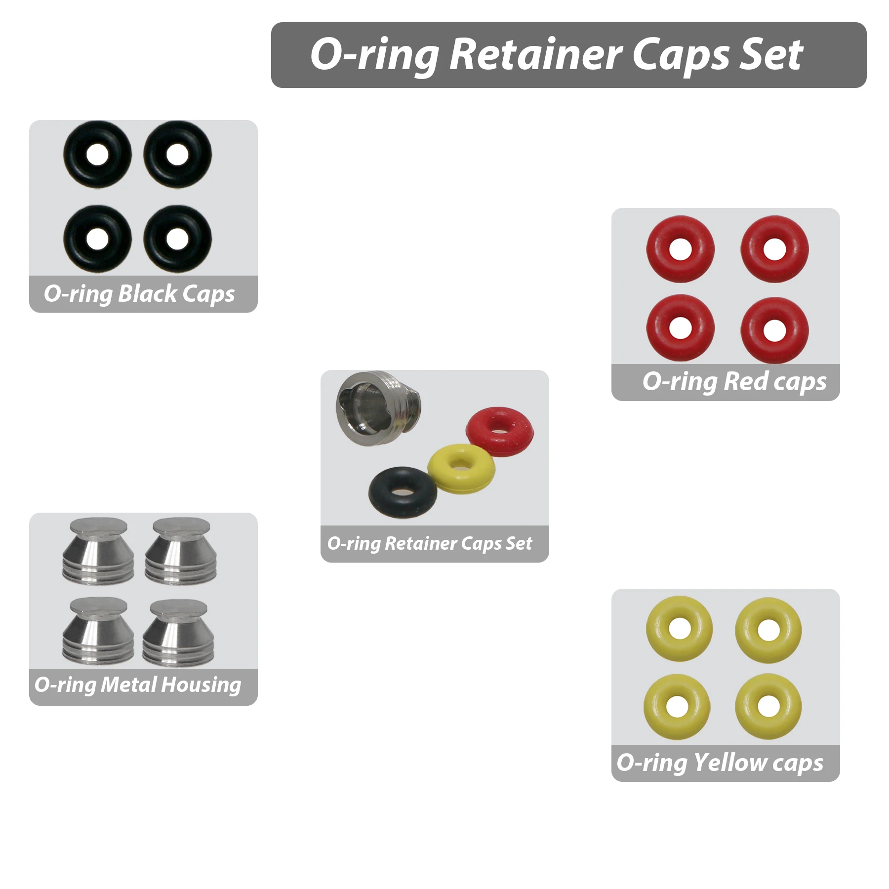 

4Pcs Dental O-Ring Kit fits Hiossen for Overdenture Ball Attachment Abutment