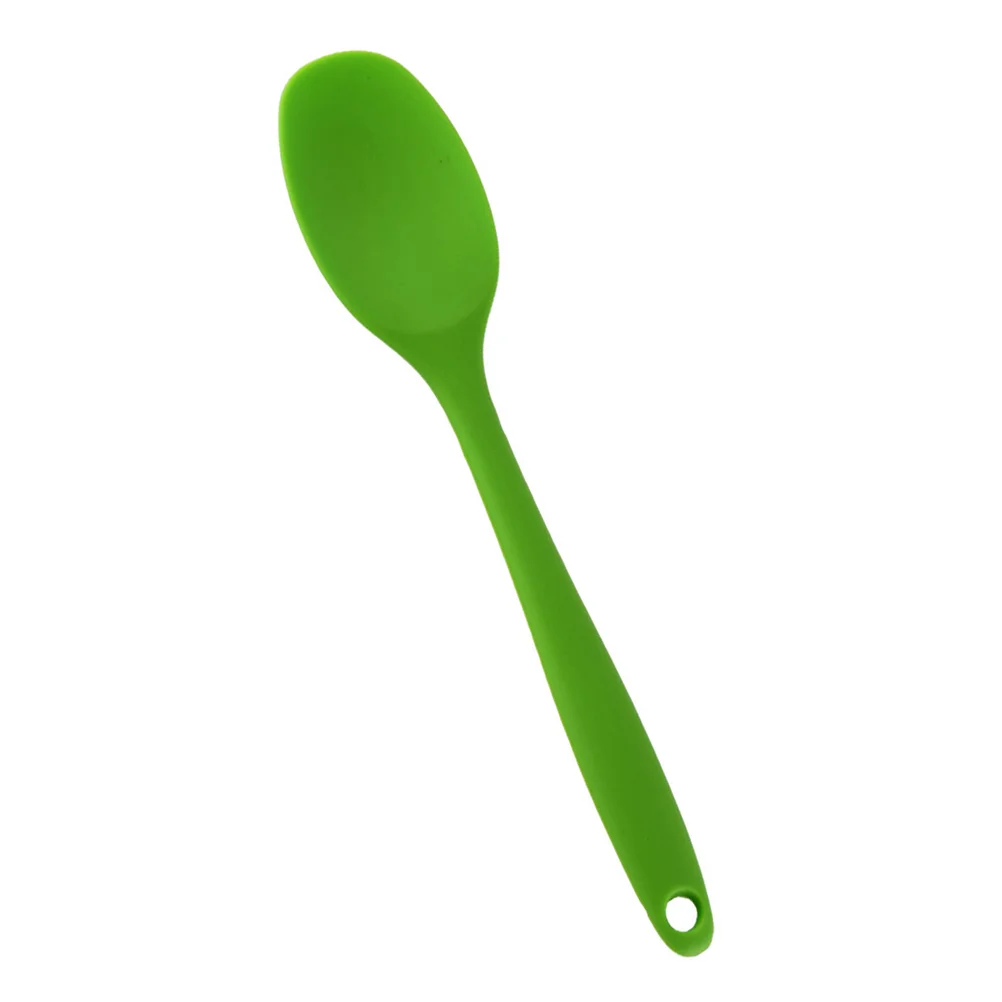 High Temperature Resistant Spoon Food Serving Easy Storage Soup Silicone Kids Scoop Chemical-free Non-toxic