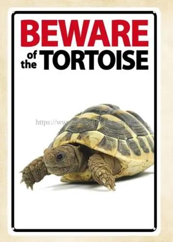 metal artwork living room Beware of the Tortoise metal tin sign sign