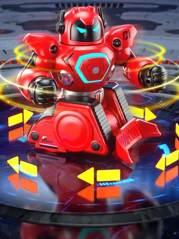 Blue Red Battle RC Robot 2.4G Remote Control Boxing Fighting Robot Interactive Toy Auto Demo Smart Robot Battle Football Kid Toy