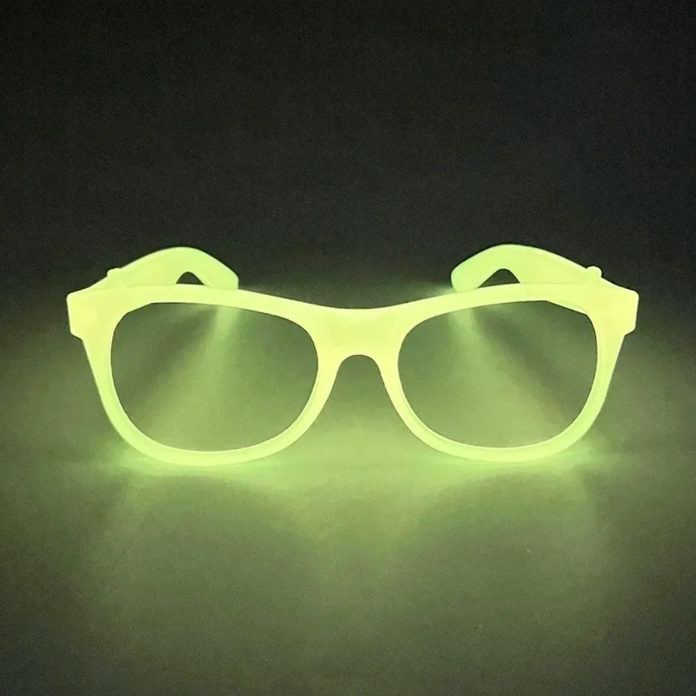 5/10Pcs Party Favors Creative Luminous Glasses Glow in The Dark Flashing Glowing Glasses Reusable Colorful Light Up Glasses Club