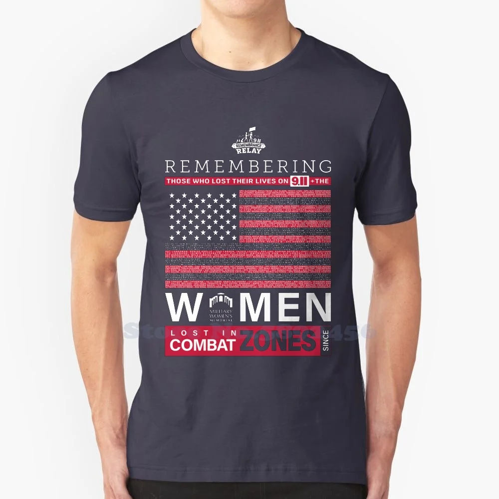 Military Women'S Memorial 9 / 11 Remembrance Relay T Shirts & Sweatshirts 100% Pure Cotton T-Shirt Military Womens Memorial 9