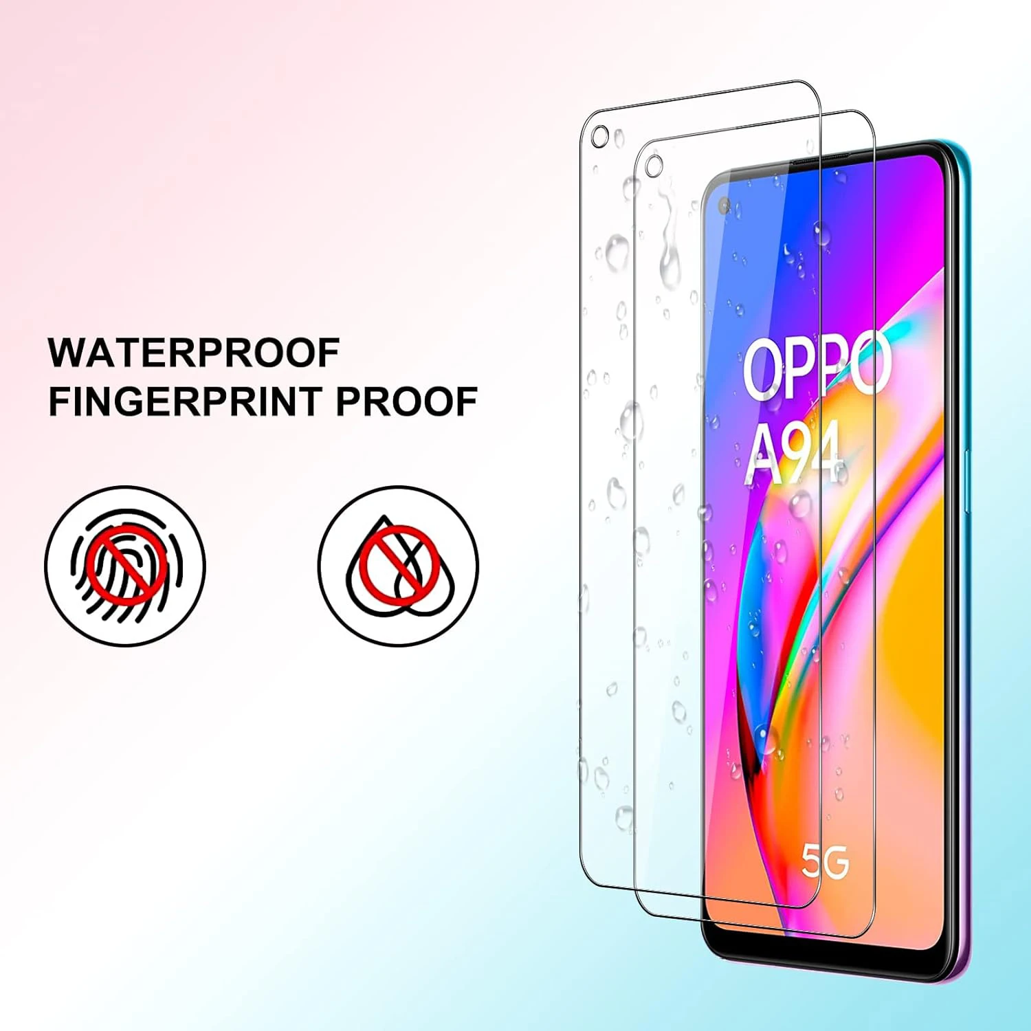 For OPPO A94 5G 4G Tempered Glass Screen Protector Glass Film