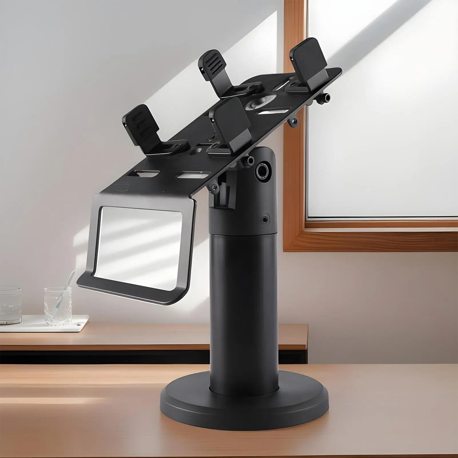 POS Machine Stand 360-Degree Rotate Ergonomic Rack Credit Card Reader Stand for Credit Card Reader Payment Terminal Supermarket