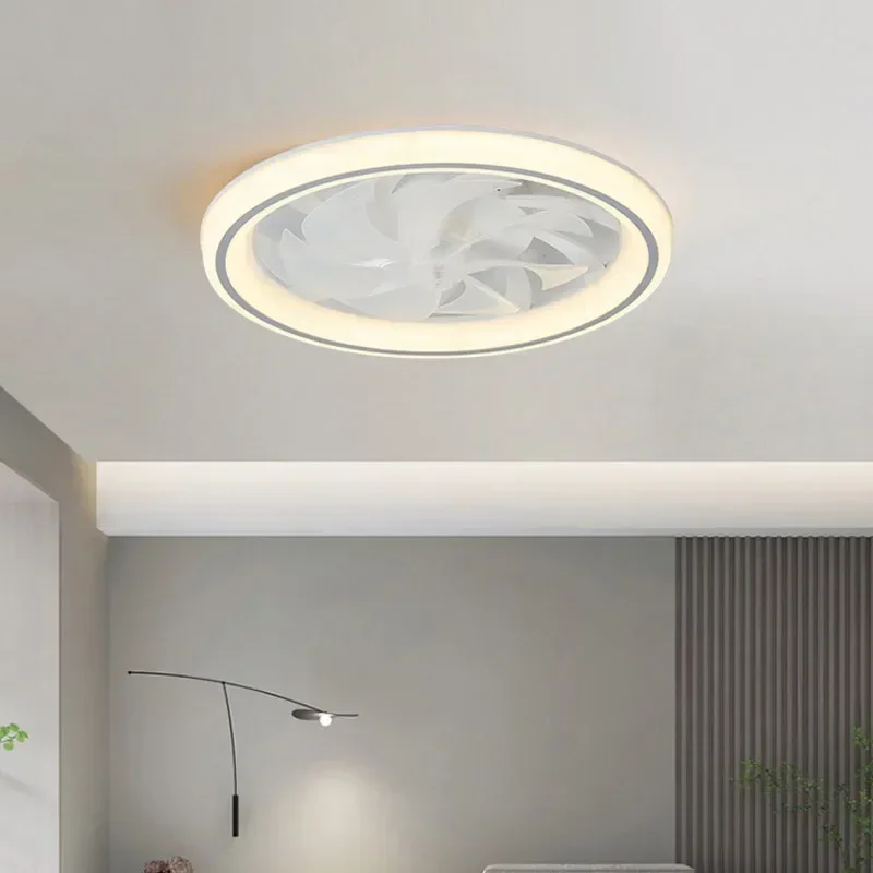 Luz de techo LED moderna con ventilador, lámpara de ventilador de techo nórdico, ventiladores de Control remoto para dormitorio, comedor, sala de estar, iluminación interna